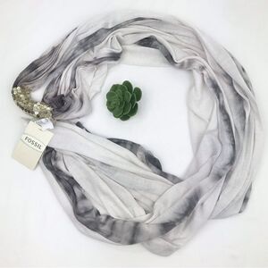 Fossil JENNA Ombre Sequin Infinity Scarf- New With Tags